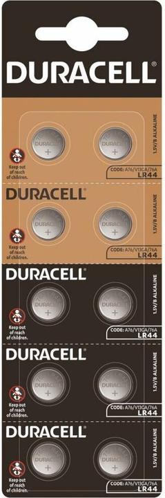 Duracell LR44 (10 pcs, 13, LR44, GP76A, 4LR44, 170 mAh)