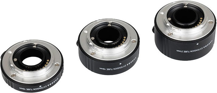 Actual product image Caruba Extension Tube Set Pentax Q Aluminium (Macro intermediate ring, Pentax Q)