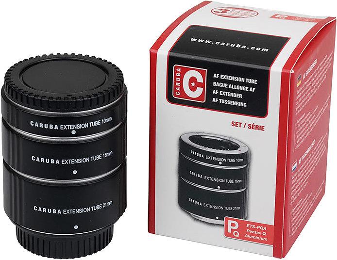 Image du produit Caruba Extension Tube Set Pentax Q Aluminium (Macro bague intermédiaire, Pentax Q)