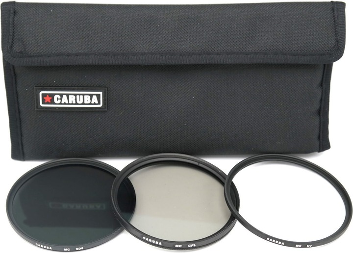 Image du produit Caruba Kit de filtres UV + CPL + ND8 77mm (77 mm, Filtre UV)
