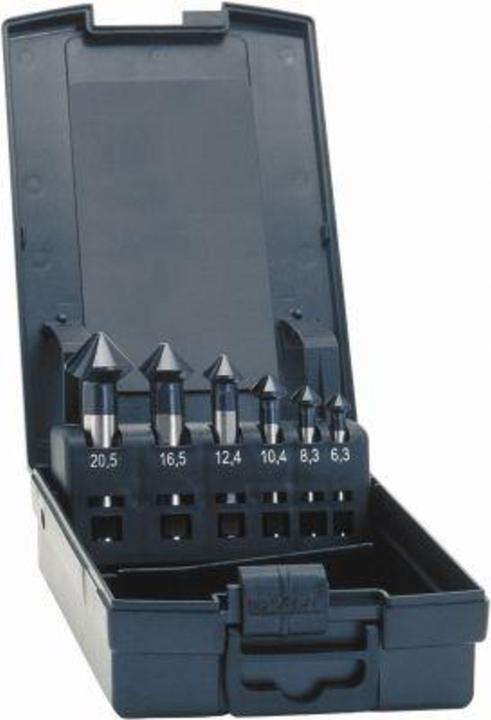 Exact DIN 335 C Fraise conique en acier HSS TiAlN 90°, 6,3 - 20,5 mm, 6 pcs. (50252) (6,3 - 20,5 mm)