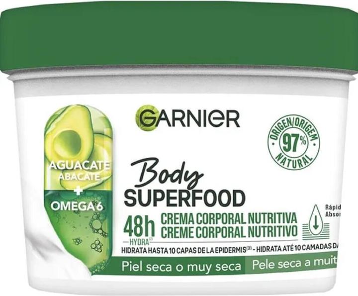 Garnier , Beurre pour le corps, Avocat, 380 ml (Crème pour le corps, 380 ml)