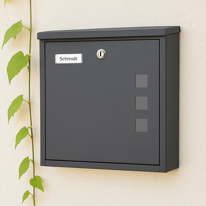 Actual product image Relaxdays Briefkasten mit Sichtfenster