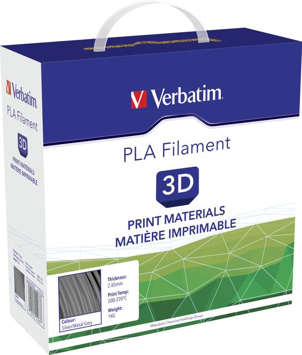 Produktbild Verbatim PLA Filament (PLA, 2.85 mm, 1000 g, Silber)