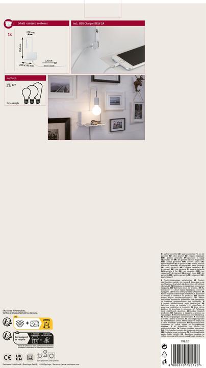 Immagine prodotto Paulmann Applique Calvani (E27)