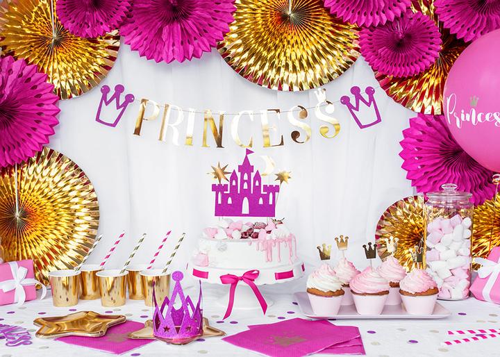 Image du produit Partydeco Pailles en papier avec bandes dorées mates (10 pcs) (10 x)