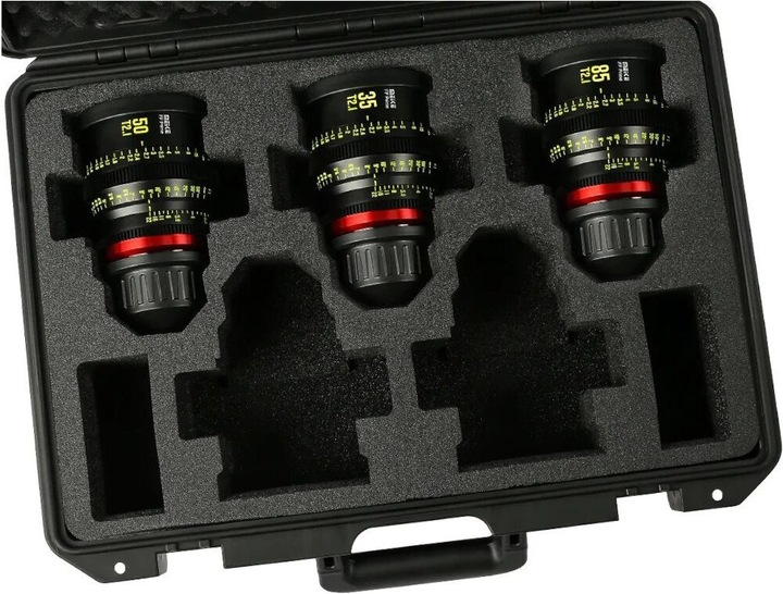 Actual product image Meike Cine Lens 5 lens Full Frame T2.1 Case PL/RF/E/L