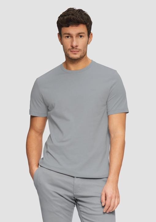 Produktbild S.Oliver T-Shirt Baumwoll-T-Shirt mit kleinem Logo-Print (XL)