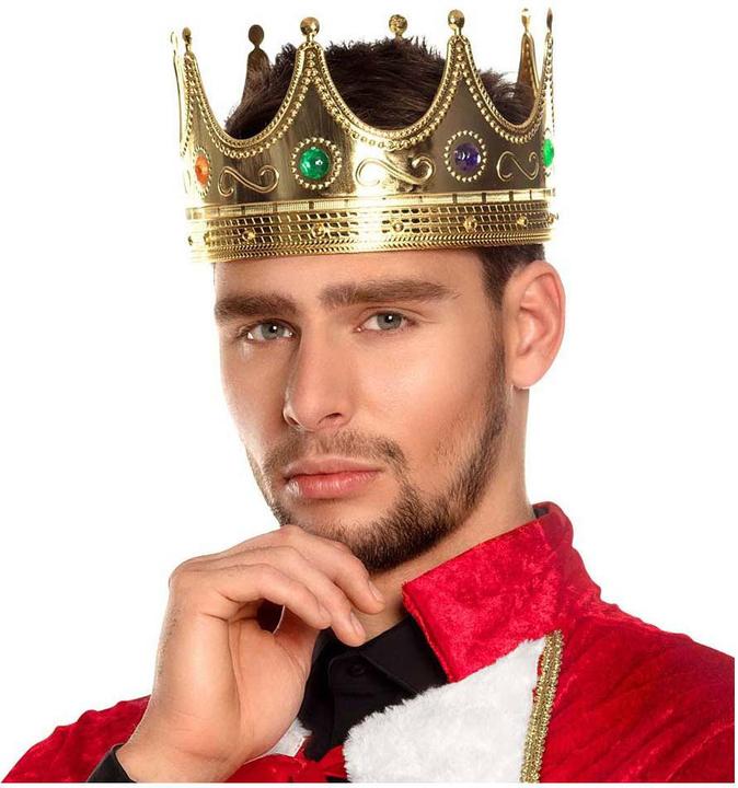 Produktbild Boland Benelux Boland 01317 - Krone für Erwachsene, König, Königin, Diadem, Kopfbedeckung, Mitt (One Size)