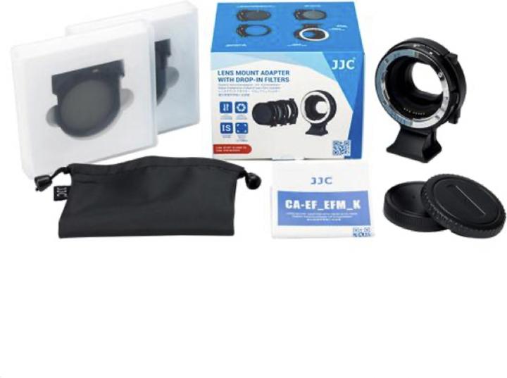 Actual product image JJC CA EF EFM K Drop in Filter Mount Adapter (inclusief filters!)