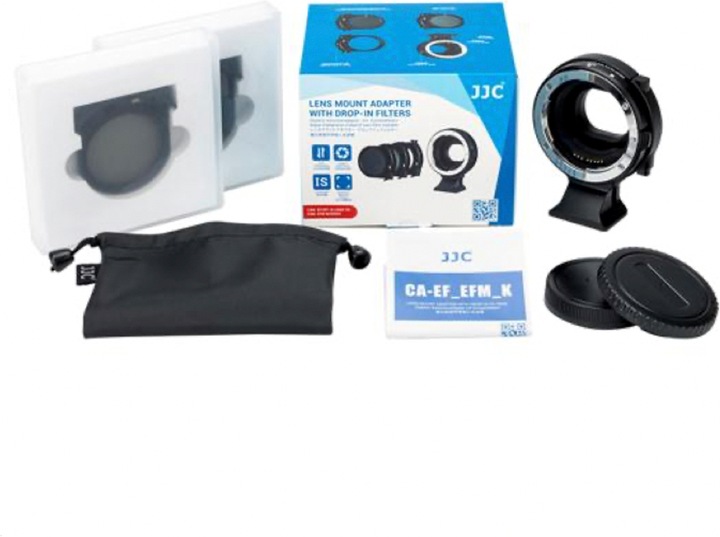 Actual product image JJC CA EF EFM K Drop in Filter Mount Adapter (inclusief filters!)