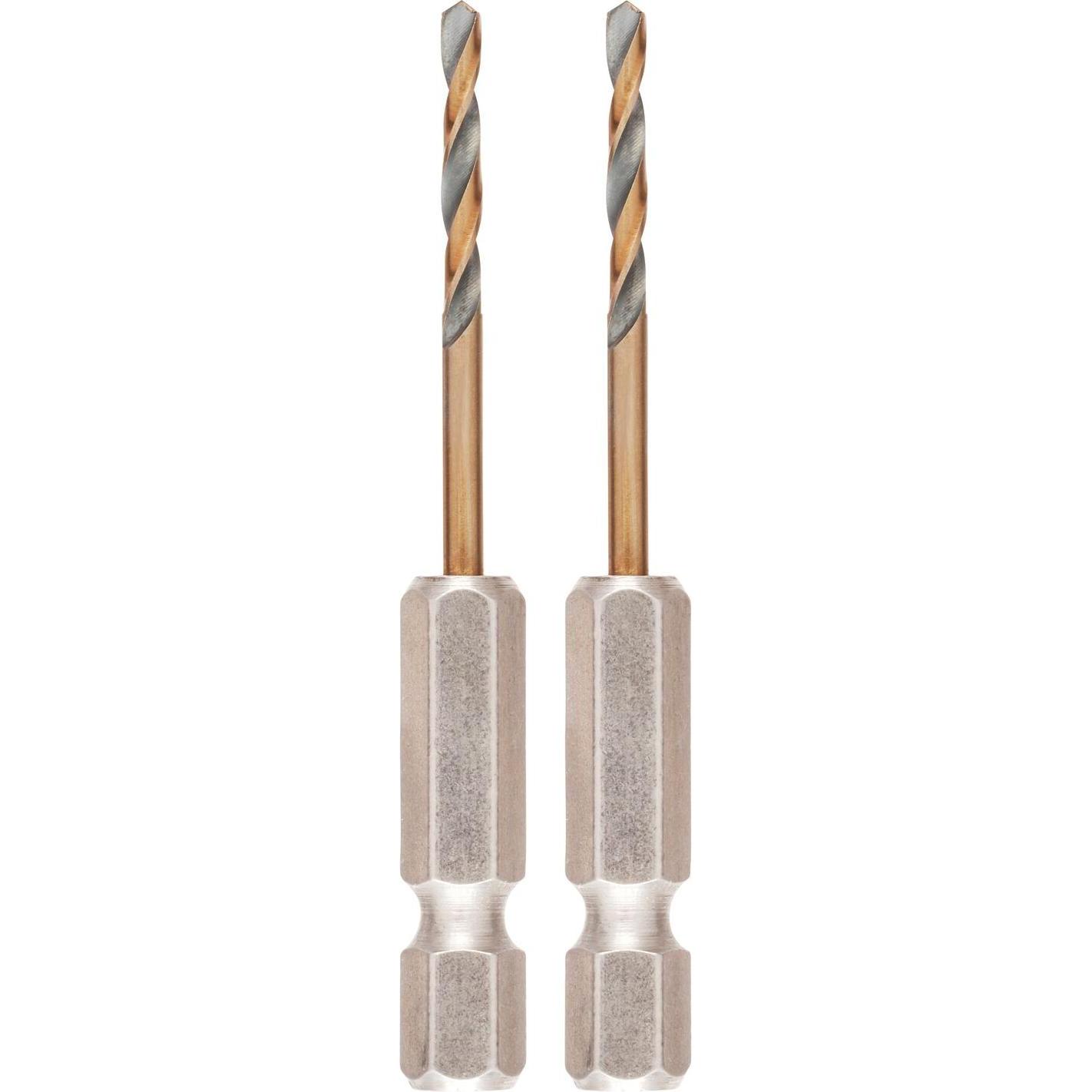 DeWalt, Bohrereinsatz, DT20601QZ HSSG MetallSpiralbohrer 2 Stück 2.5 mm Gesamtlänge 60 mm kor (2.5 Millimeter)