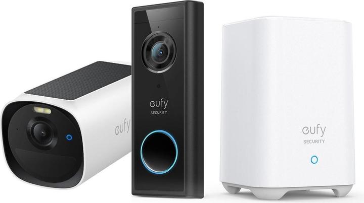 Actual product image eufy Video Doorbell and Solar Camera Bundle (Funk, Wi-Fi, Wireless)