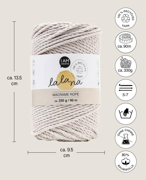 Immagine prodotto Lalana Corda Macrame (90 m)