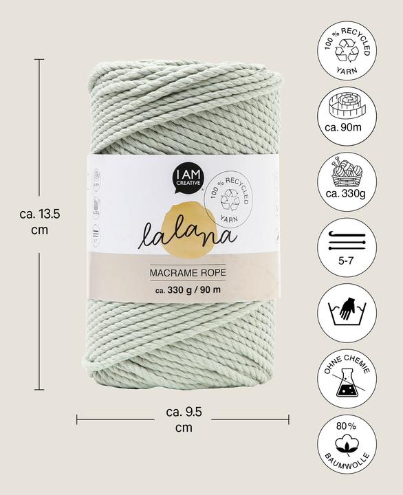 Immagine prodotto Lalana Macrame Rope (90 m)