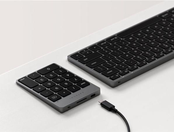 Actual product image Satechi Slim Alu Keypad - Elegante BT Zahlentastatur mit (Numeric keypad, Wireless)