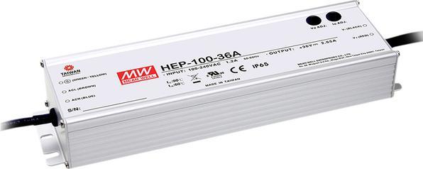 Produktbild MeanWell AC/DC-Einbaunetzteil HEP-100-1