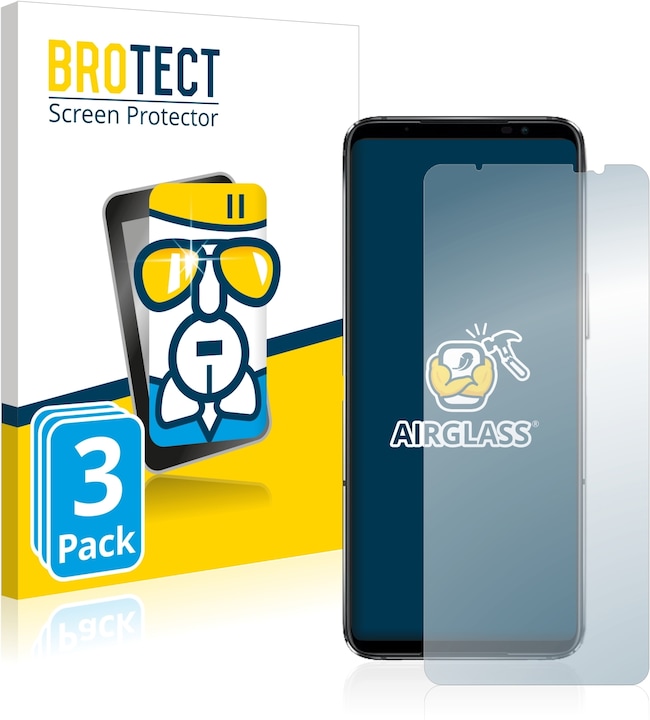 Actual product image BROTECT AirGlass Glass (3 Piece, Asus ROG Phone 6D Ultimate)
