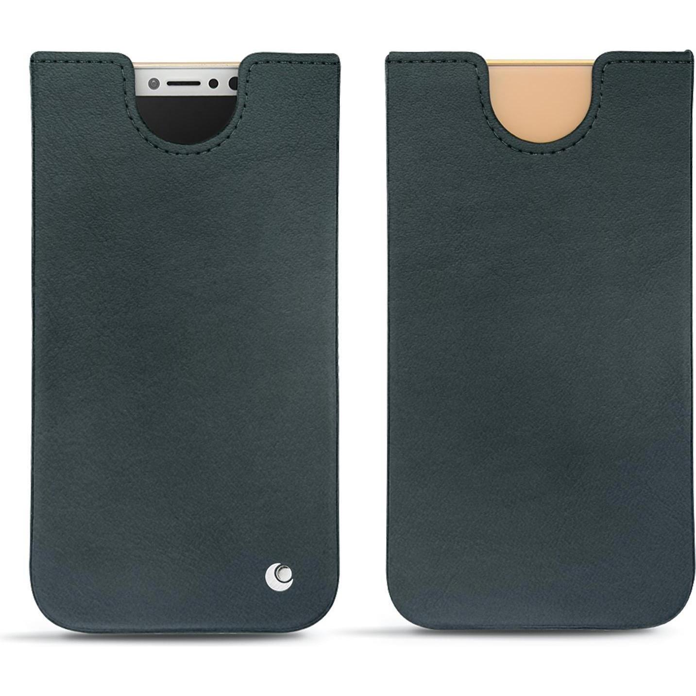 Noreve Lederschutzhülle (Apple iPhone XS), Smartphone Hülle, Blau