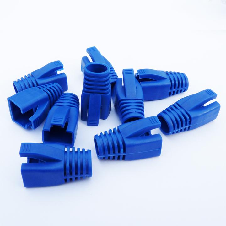 Datacom cover for RJ45 (CAT6A, CAT7) blue (10pcs) (Accessoires réseau)
