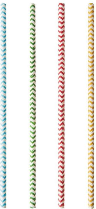 Actual product image Papstar Drinking Straws Zig Zag (100x)