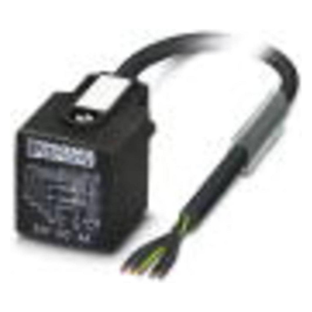 Phoenix Contact Ventilstecker mit angespritzter Leitung 1438639 Schwarz SAC-5P- 5,0-PVC/AD-2L Inhalt: 1 St., Elektronikkabel + Stecker, Schwarz