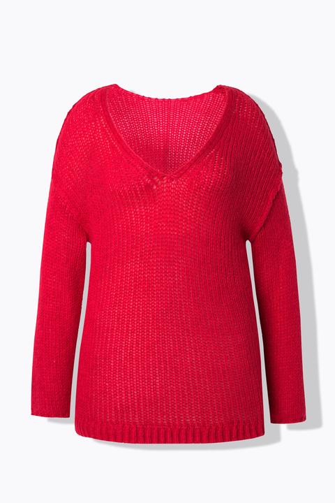 Produktbild Angel of Style Pullover, oversized, Ballonärmel, V-Ausschnitt. (46)