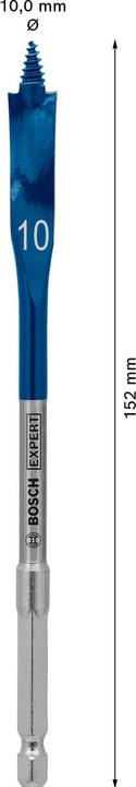 Actual product image Bosch Professional Zubehör EXPERT Self Cut Speed Flat Milling Drill, 10 x 152 mm