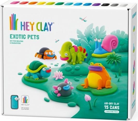 Actual product image Hey Ton plastic mass Exotic animals 15 tins 15025CEE