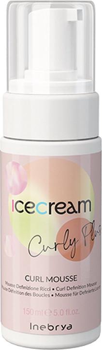 Actual product image Inebrya Ice Cream Curly Plus Discipline Foam For Curly Hair 150ml (150 ml, Curling mousse)