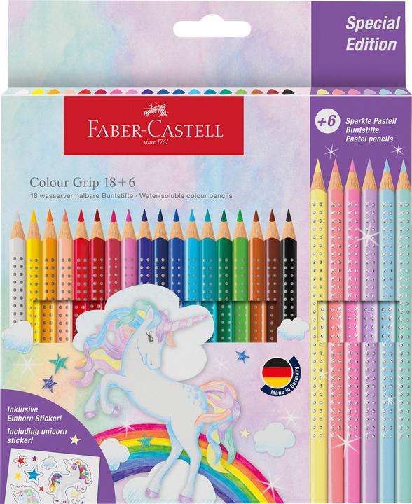 Faber-Castell Colour Grip Einhorn (Mehrfarbig, 24 x)
