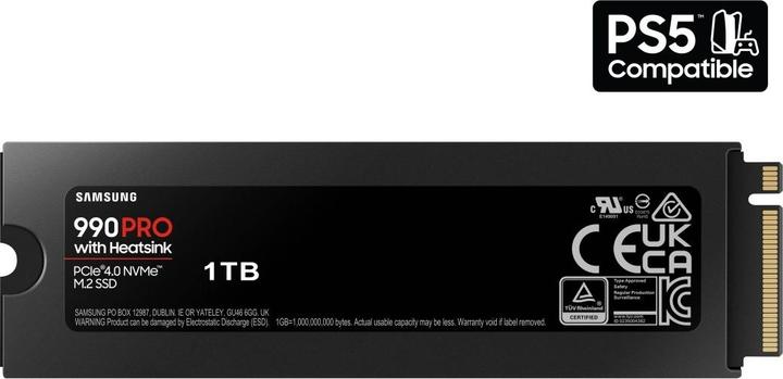 Immagine prodotto Samsung 990 Pro with Heatsink (Retail) (1000 GB, M.2 2280)