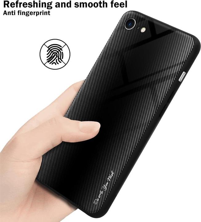 Actual product image Cadorabo TPU Striped Glass Cover (Apple iPhone 7, Apple iPhone SE (2nd Gen))