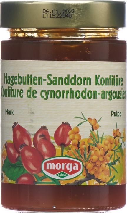 Image du produit Morga Confiture de pulpe d'églantier à l'argousier (350 g)