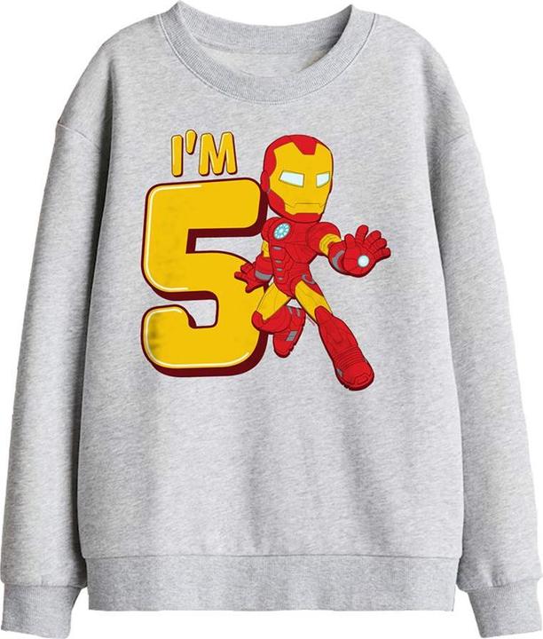 Produktbild Iron Man Sweatshirt 5. Geburtstag (116)