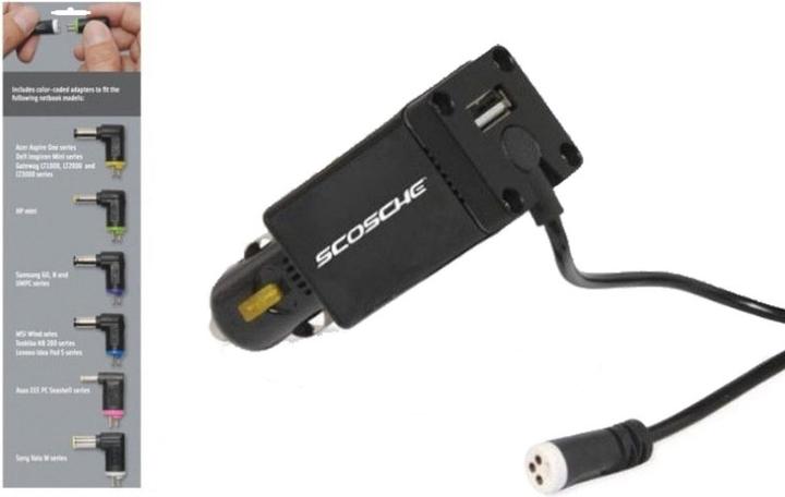 Actual product image Scosche netVOLT Car Charger for Netbooks
