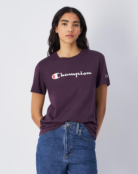 Actual product image Champion Koszulka damska SS Tee fioletowa 117534 VS503 M (M)