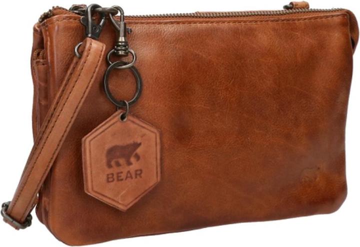 Produktbild Bear Rock Bärende Design kleiner Crossbodybag / Umhängetasche Frauen - Leder - Uma - Cognac