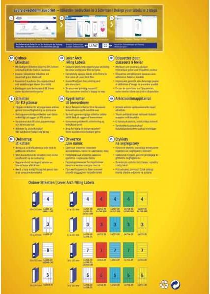 Image du produit Avery Étiquettes pour classeurs
