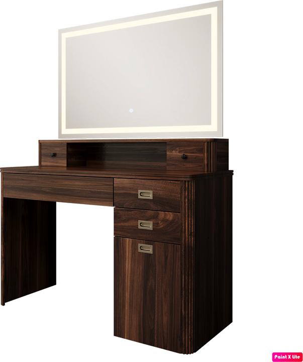 Actual product image Vicco Vanity table Neria, Rustic oak, 120 cm with LED mirror (120 x 50 x 93.50 cm)