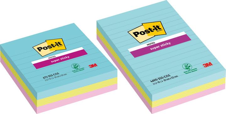 Immagine prodotto Post-it Note adesive Super Sticky Miami foderate (101 x 101 mm)