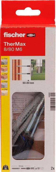 Produktbild Fischer TherMax 8/80 M6 (2 Stk.)