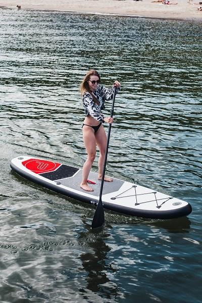 Produktbild Pure Pure2improve Stand-Up Paddle Board 4Fun Basic 320 (weiss/rot/grau, 320cm × 76cm × 15cm, 10.6kg)