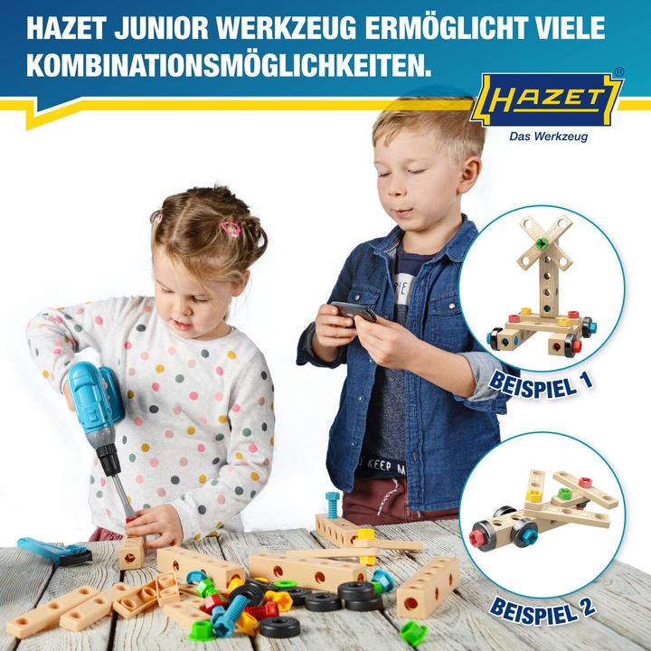 Actual product image HAZET Toy tool set JUNIORTOOL1 ∙ Number of tools: 61