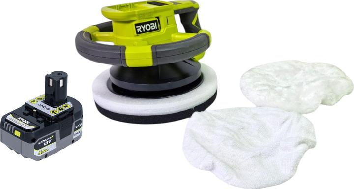 Ryobi RBP18250-0 Akku Polierer 18 V 250 mm + 1x Akku 5,0 Ah - ohne Ladegerät