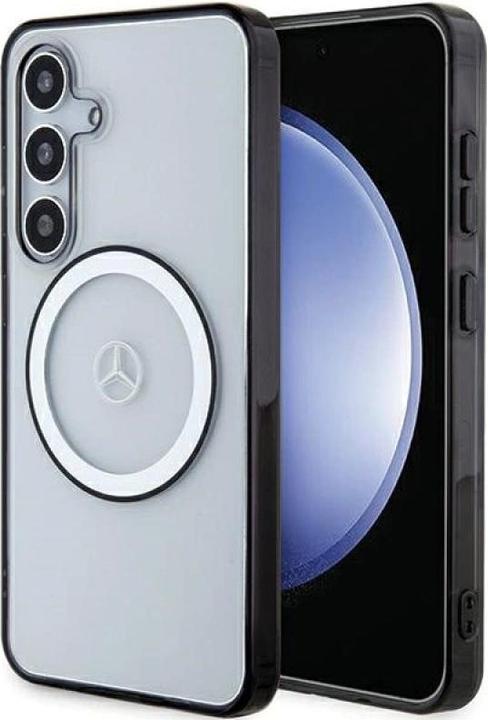 Actual product image Mercedes MEHMS23HUOKC S921 transparent hardcase Printed logo MagSafe (Samsung Galaxy S24)