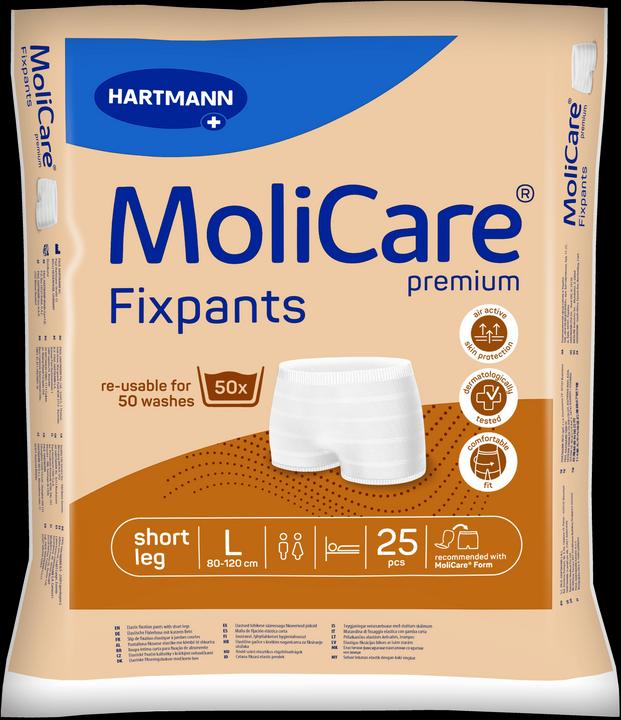 Produktbild MoliCare Premium Fixpants short leg Inkontinenz Fixierhose (25 x, Large)