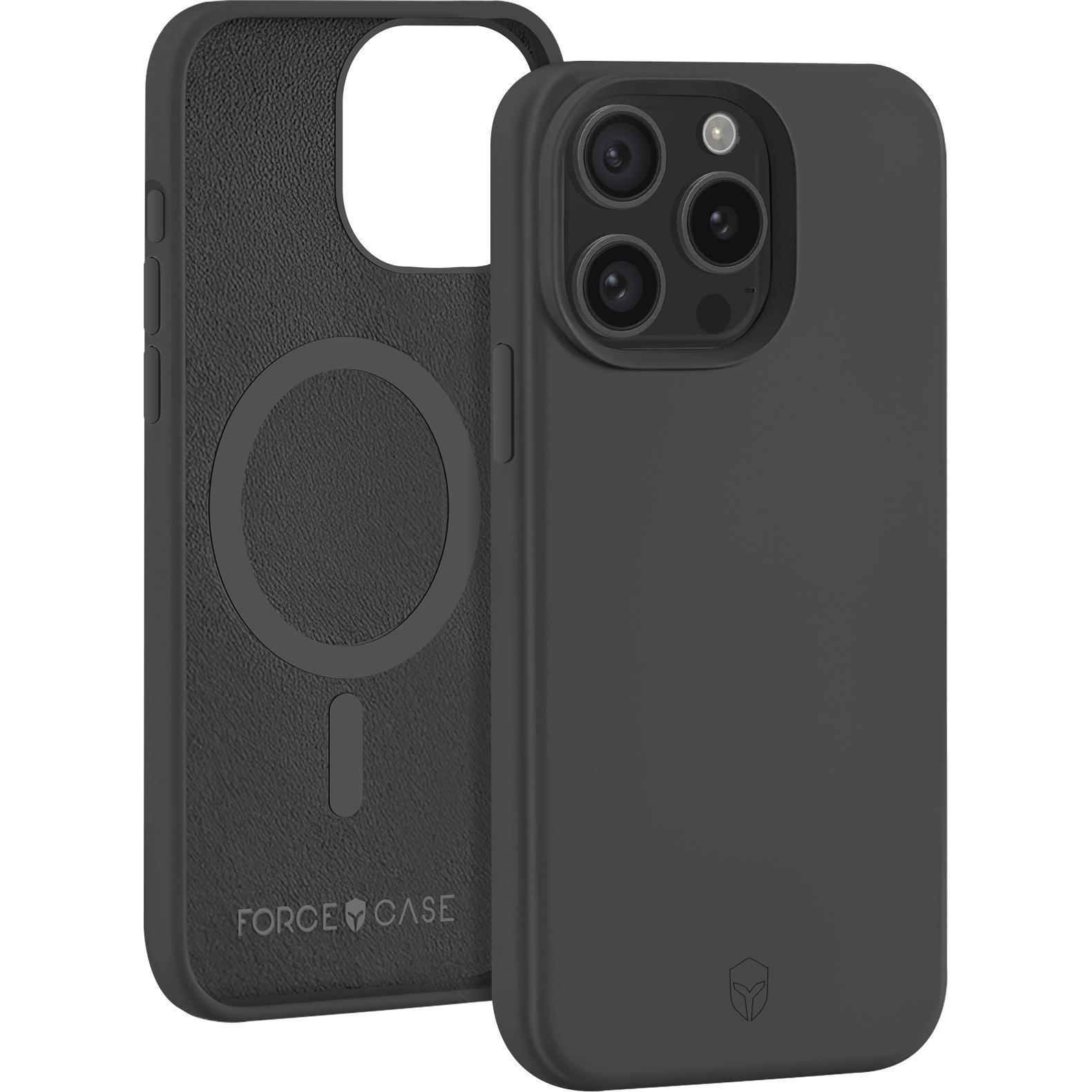 Force Case Hülle für iPhone 15 Pro Max Series (Apple iPhone 15 Pro Max), Smartphone Hülle, Schwarz