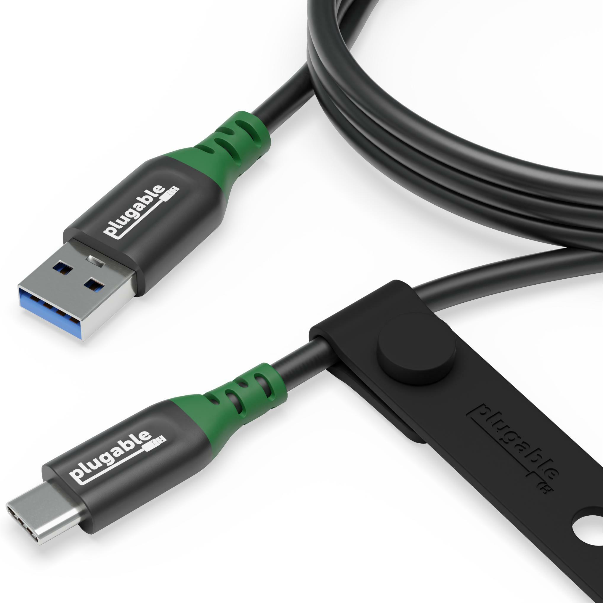 Plugable USB-C - USB-A 10Gbps Cable (1 m, USB 3.2 Gen 2), USB Kabel