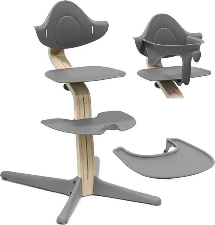 Actual product image Stokke Nomi Oak Chair incl. Baby Set and Tray (Highchair)